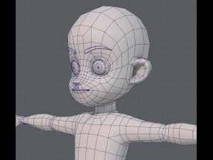 base mesh boy character v05 3D 모델