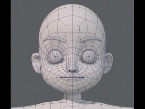 base mesh boy character v05 3D Model