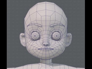 base mesh boy character v05 3D 모델