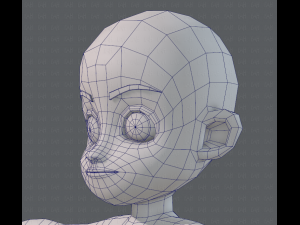 base mesh boy character v05 3D 모델