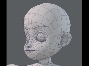 base mesh boy character v05 3D Model