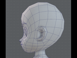 base mesh boy character v05 3D 모델
