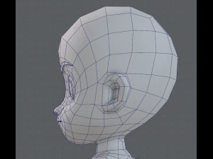 base mesh boy character v05 3D Model