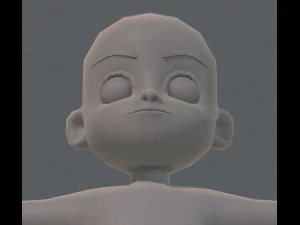 base mesh boy character v05 3D Model
