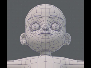 base mesh boy character v05 3D Model