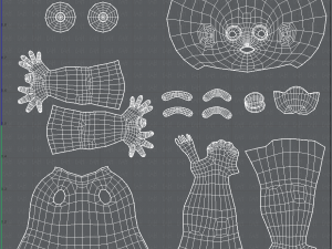 base mesh boy character v05 3D 모델