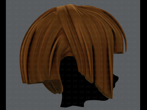 3d hair style for girl v31 3D Model