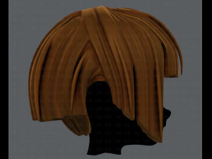 3d hair style for girl v31 3D Model