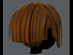 3d hair style for girl v31 3D Model