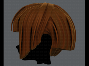 3d hair style for girl v31 3D Model