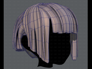 3d hair style for girl v31 3D Model