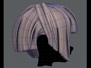 3d hair style for girl v31 3D Model