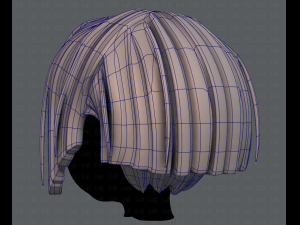 3d hair style for girl v31 3D Model