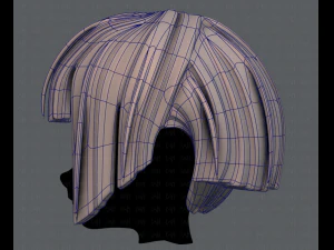 3d hair style for girl v31 3D Model