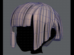 3d hair style for girl v31 3D Model