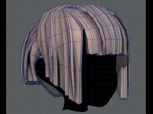 3d hair style for girl v31 3D Model