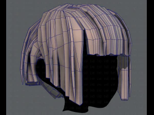 3d hair style for girl v31 3D Model