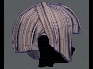 3d hair style for girl v31 3D Model