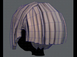 3d hair style for girl v31 3D Model