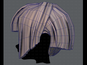 3d hair style for girl v31 3D Model