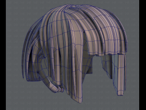 3d hair style for girl v31 3D Model
