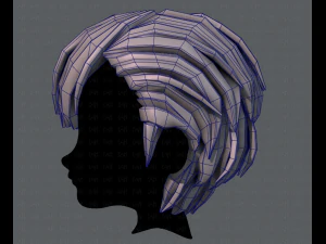 3d hair style for boy v31 3D Model