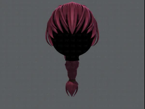 3d hair style for girl v32 3D Model
