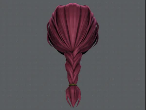 3d hair style for girl v32 3D Model