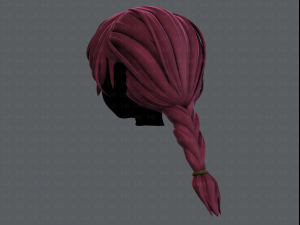3d hair style for girl v32 3D Model