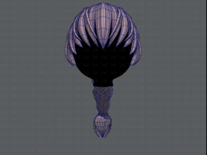 3d hair style for girl v32 3D Model