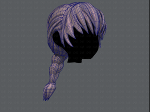 3d hair style for girl v32 3D Model