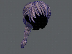 3d hair style for girl v32 3D Model