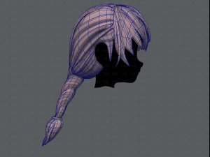3d hair style for girl v32 3D Model