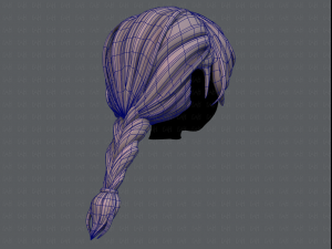 3d hair style for girl v32 3D Model