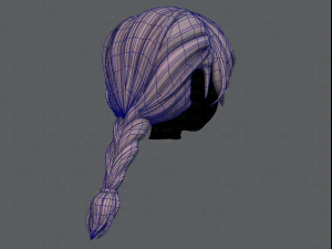3d hair style for girl v32 3D Model