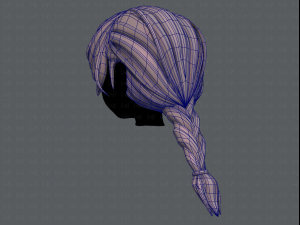 3d hair style for girl v32 3D Model