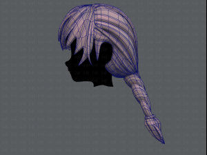 3d hair style for girl v32 3D Model