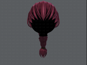 3d hair style for girl v32 3D Model