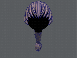 3d hair style for girl v32 3D Model