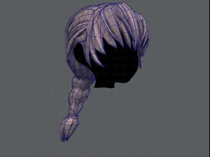 3d hair style for girl v32 3D Model
