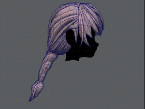 3d hair style for girl v32 3D Model