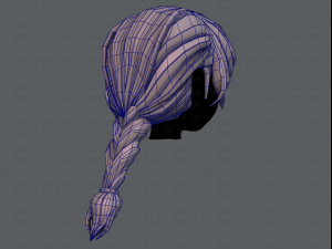 3d hair style for girl v32 3D Model