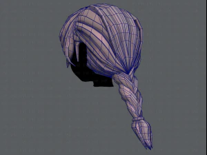 3d hair style for girl v32 3D Model