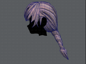 3d hair style for girl v32 3D Model