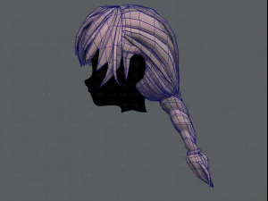 3d hair style for girl v32 3D Model
