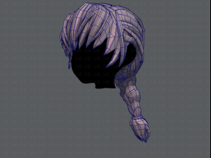 3d hair style for girl v32 3D Model