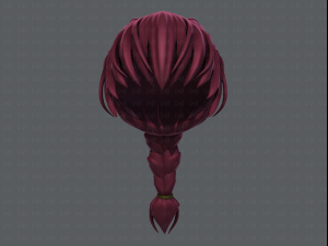 3d hair style for girl v32 3D Model
