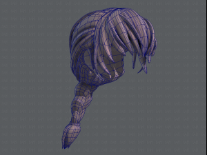 3d hair style for girl v32 3D Model