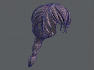 3d hair style for girl v32 3D Model