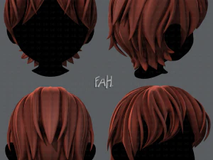 Acconciatura 3d per ragazzo v32 Modello 3D